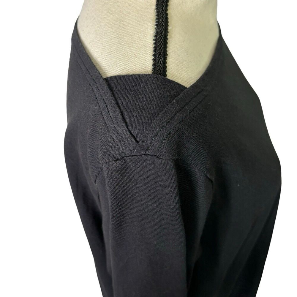 Free People Beach Tunic Top Womens‎ Small Petite Black Pullover NEW - Picture 3 of 13